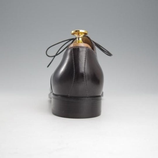 未使用★(伊)STEFANO BI/ステファノビ SIZE 7【グッドイヤーウェルテッド製法★黒系パティーヌ/ストレートチップ】カーフ/メンズ★i676