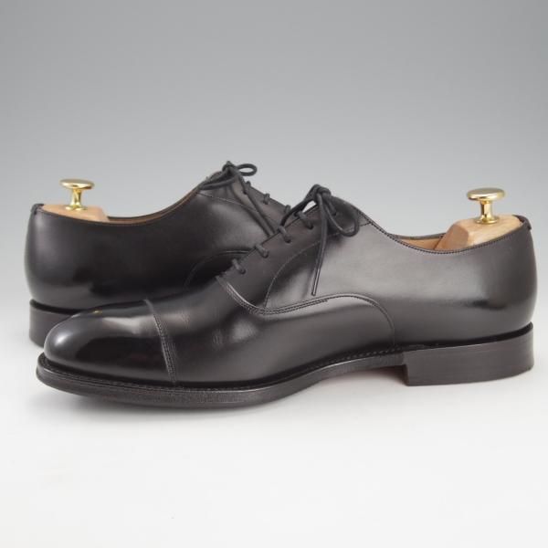 極美品★チャーチ 75F/UK7.5【定価￥160,600-★コンサル/CONSUL】173ラスト/ストレートチップ/カーフ/黒/メンズ/Church's★i683