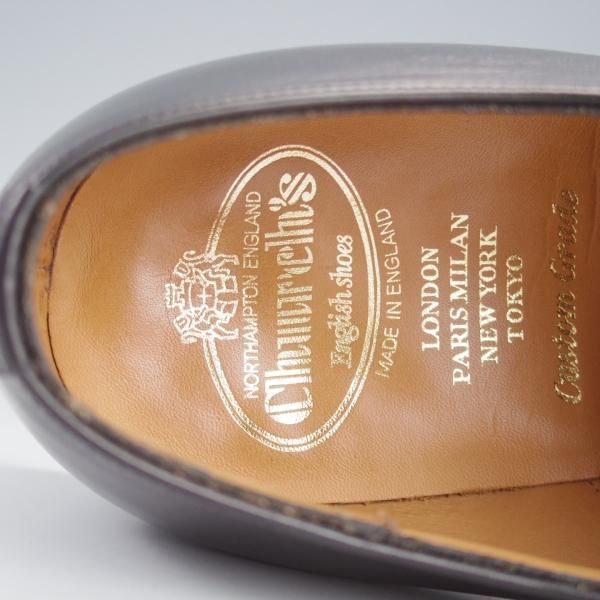 極美品★チャーチ 75F/UK7.5【定価￥160,600-★コンサル/CONSUL】173ラスト/ストレートチップ/カーフ/黒/メンズ/Church's★i683