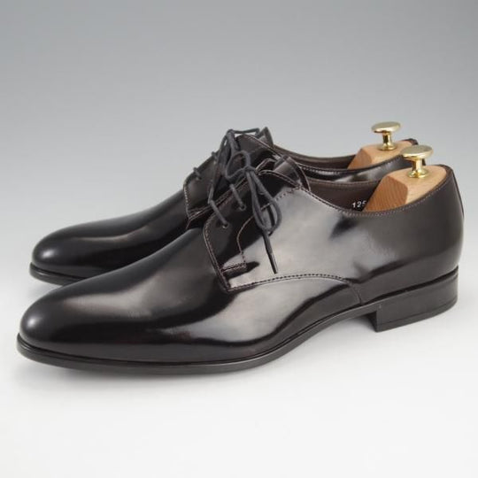 未使用★(伊)Doucal's/デュカルス SIZE 44【★プレーントゥ/黒】パテントレザー/メンズ★i685