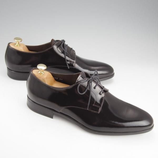 未使用★(伊)Doucal's/デュカルス SIZE 44【★プレーントゥ/黒】パテントレザー/メンズ★i685