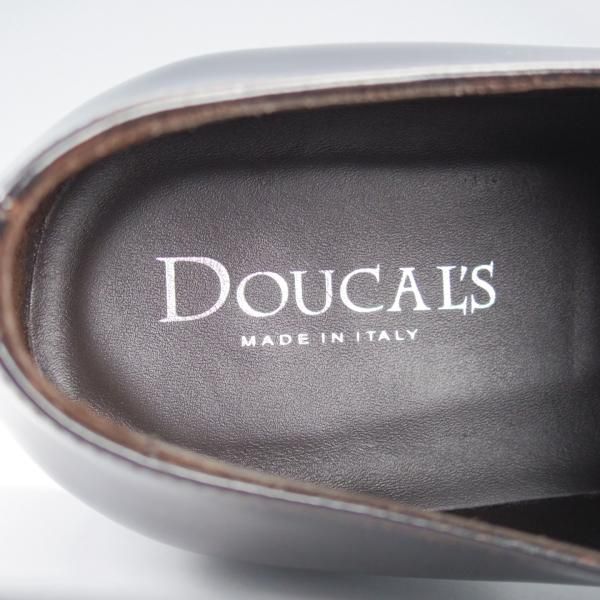 未使用★(伊)Doucal's/デュカルス SIZE 44【★プレーントゥ/黒】パテントレザー/メンズ★i685