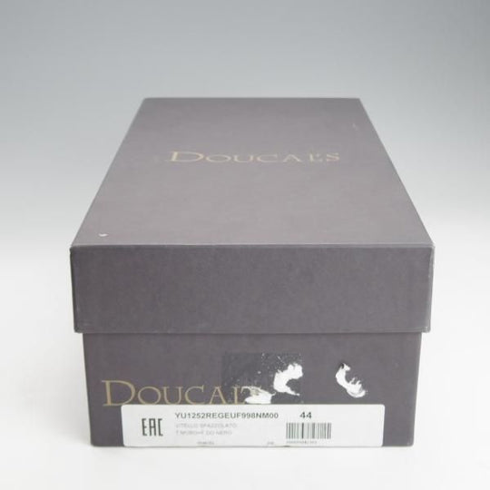 未使用★(伊)Doucal's/デュカルス SIZE 44【★プレーントゥ/黒】パテントレザー/メンズ★i685