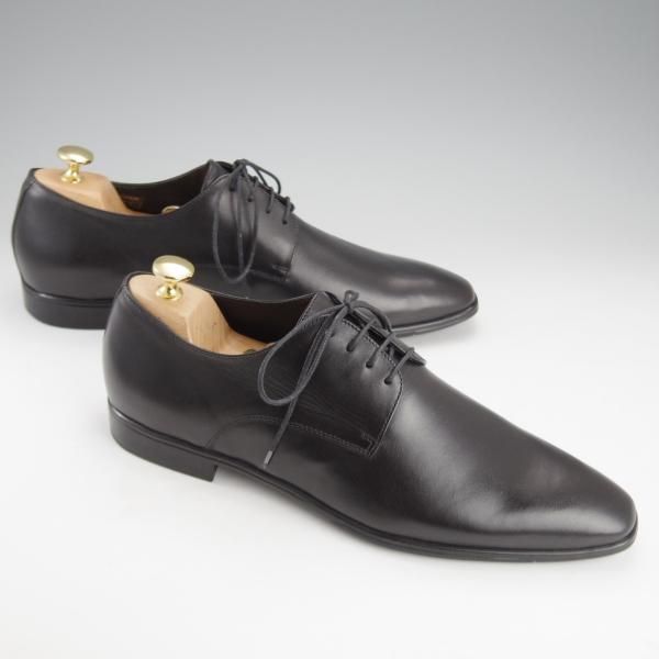 未使用★(伊)ア・テストーニ SIZE 11【★プレーントゥ/黒】カーフ/メンズ/a.testoni★i686