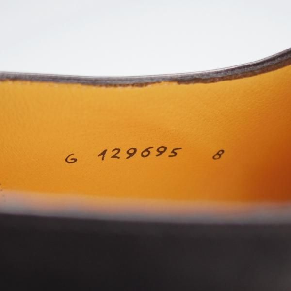 未使用★(伊)タニノクリスチー SIZE 8【デッドストック品★モンクストラップ/129695】カーフ/黒/メンズ/TANINO CRISCI★i688