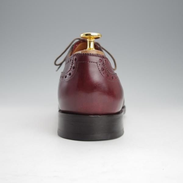 美品★ジョンロブ 8E【モデル定価￥266,200-★ミュージアムカーフ/8695ラスト】HAYLE/フルブローグ/赤茶/メンズ/JOHN LOBB★i689