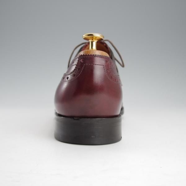 美品★ジョンロブ 8E【モデル定価￥266,200-★ミュージアムカーフ/8695ラスト】HAYLE/フルブローグ/赤茶/メンズ/JOHN LOBB★i689