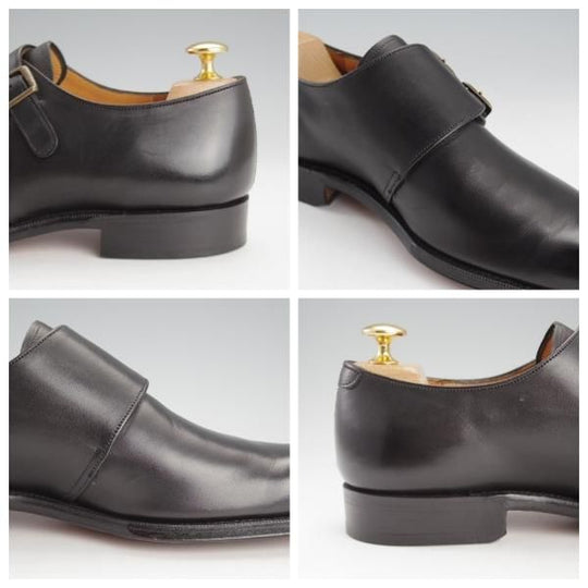 ★(英)グレンソン 5.5F【貴重★footmaster/フットマスター】ダブルモンク/カーフ/黒/メンズ/GRENSON★i690