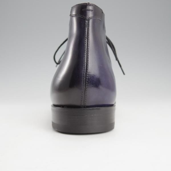 未使用★(スペイン製)マグナーニ・セレクション SIZE 43【定価￥90,720-★シャドウステッチ仕様/チャッカブーツ】紺/MAGNANNI★i692