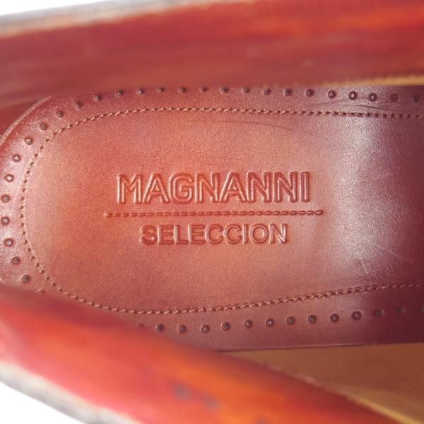 未使用★(スペイン製)マグナーニ・セレクション SIZE 43【定価￥90,720-★シャドウステッチ仕様/チャッカブーツ】紺/MAGNANNI★i692