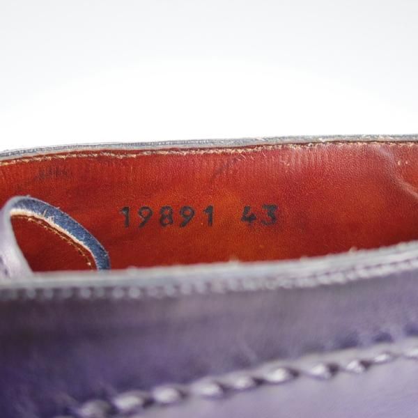 未使用★(スペイン製)マグナーニ・セレクション SIZE 43【定価￥90,720-★シャドウステッチ仕様/チャッカブーツ】紺/MAGNANNI★i692