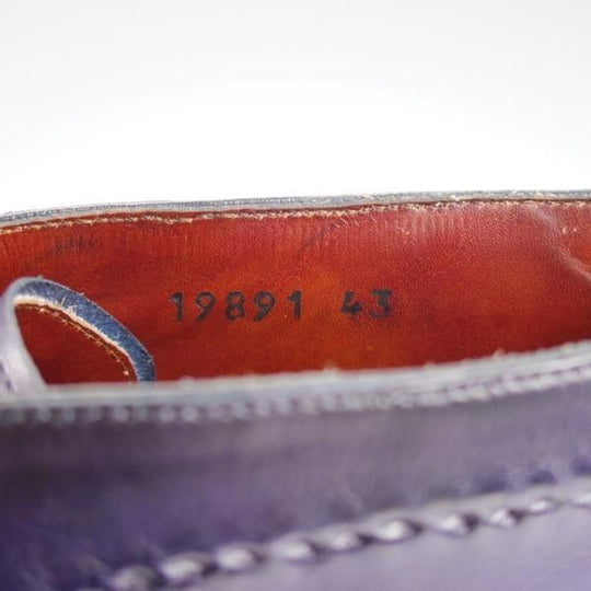 未使用★(スペイン製)マグナーニ・セレクション SIZE 43【定価￥90,720-★シャドウステッチ仕様/チャッカブーツ】紺/MAGNANNI★i692