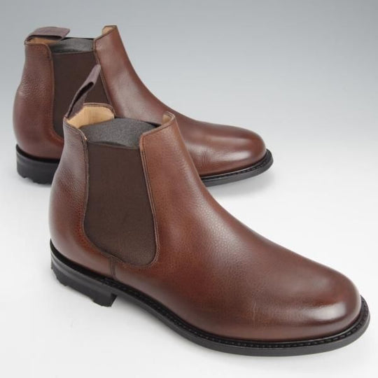 極美品★チャーチ 65G/UK6.5【同系モデル定価￥181,500-★リッジウェイソール/NUNTON2】103ラスト/サイドゴアブーツ/濃茶/Church's★i693