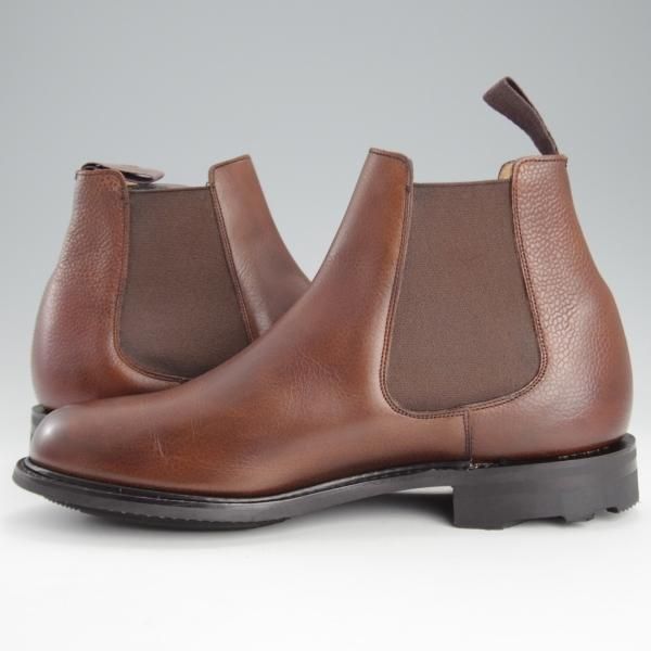 極美品★チャーチ 65G/UK6.5【同系モデル定価￥181,500-★リッジウェイソール/NUNTON2】103ラスト/サイドゴアブーツ/濃茶/Church's★i693