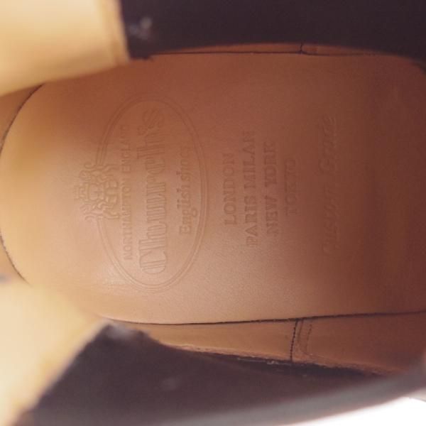 極美品★チャーチ 65G/UK6.5【同系モデル定価￥181,500-★リッジウェイソール/NUNTON2】103ラスト/サイドゴアブーツ/濃茶/Church's★i693