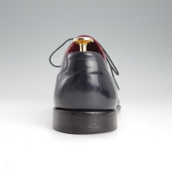 ★(仏)ルイ・ヴィトン SIZE 6【★ブラインドブローグ/紺】ポリッシュレザー/メンズ/LOUIS VUITTON★i694