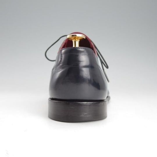 ★(仏)ルイ・ヴィトン SIZE 6【★ブラインドブローグ/紺】ポリッシュレザー/メンズ/LOUIS VUITTON★i694