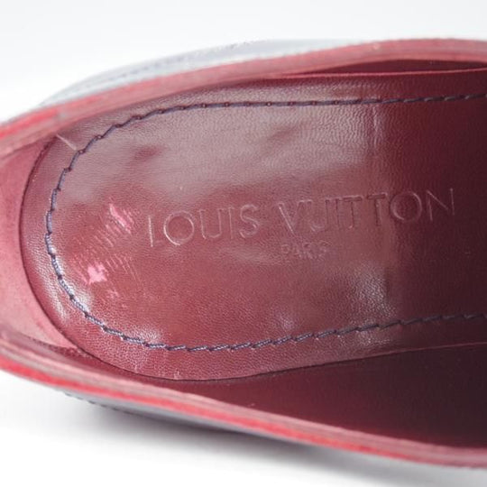 ★(仏)ルイ・ヴィトン SIZE 6【★ブラインドブローグ/紺】ポリッシュレザー/メンズ/LOUIS VUITTON★i694