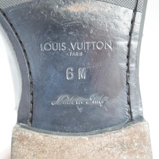 ★(仏)ルイ・ヴィトン SIZE 6【★ブラインドブローグ/紺】ポリッシュレザー/メンズ/LOUIS VUITTON★i694