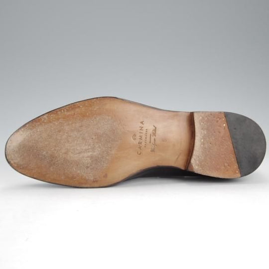 極美品★(スペイン製)CARMINA/カルミナ SIZE 6【定価￥75,900-★タッセルローファー/80215】UETAMラスト/カーフ/黒/メンズ★i695