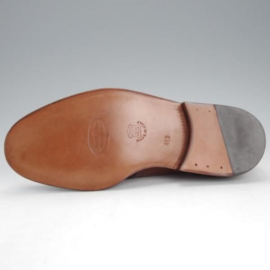 未使用★(伊)ペルーゾ SIZE 41.5【貴重★ブラックラピド製法/バーニーズNY別注】モンクストラップ/グレインレザー/茶/PELUSO★i696