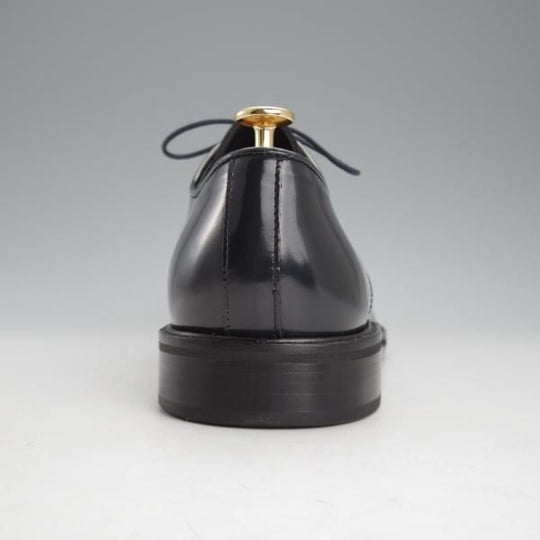 ほぼ試着程度★(伊)ボッティチェリ SIZE 45【★プレ—ントゥ/紺】ポリッシュレザー/メンズ/Botticelli★i697