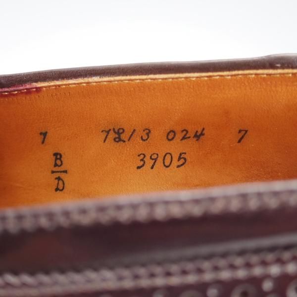 極上★オールデン 7D【現行定価17万円程度★コードバン仕様/ユナイテッドアローズ別注】3905/タッセルローファー/赤茶/ALDEN★i699