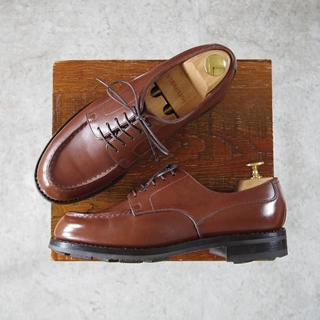 極美品★J.M.ウェストン 5D【現行定価￥165,000-★ロシアンカーフ仕様/ゴルフ/GOLF】641/31ラスト/タン/茶/Weston/ウエストン★i700