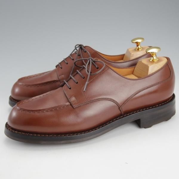 極美品★J.M.ウェストン 5D【現行定価￥165,000-★ロシアンカーフ仕様/ゴルフ/GOLF】641/31ラスト/タン/茶/Weston/ウエストン★i700