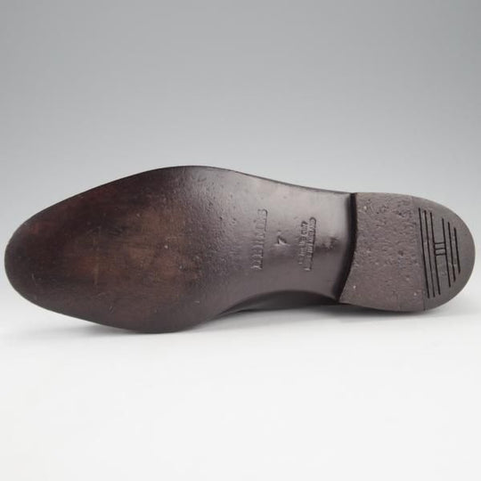 極美品★ジョンロブ UK7【貴重★エルメス別注/HERMES/ミュージアムカーフ】HENRI/H513ラスト/コインローファー/黒/JOHN LOBB★i701