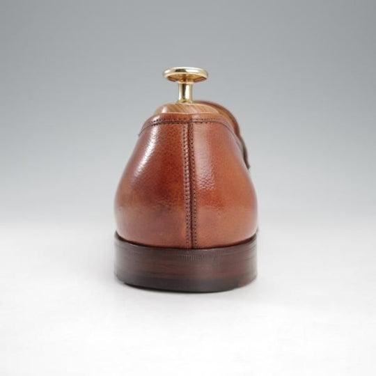 ★ジョンロブ 8.5E【貴重★アンライニング仕様のロペス/(水牛)バッファローレザー】RIO/コインローファー/茶/JOHN LOBB★i702