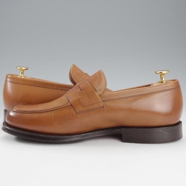 極美品★チャーチ 75G/UK7.5【★コインローファー/Wesley】101ラスト/カーフ/薄茶/メンズ/Church's★i703