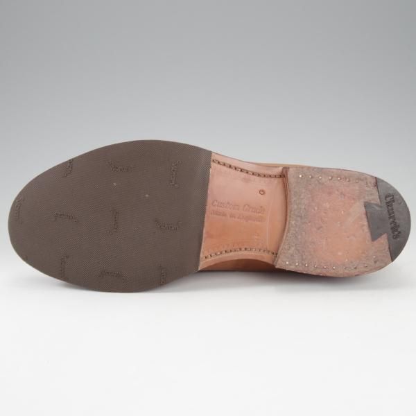 極美品★チャーチ 75G/UK7.5【★コインローファー/Wesley】101ラスト/カーフ/薄茶/メンズ/Church's★i703