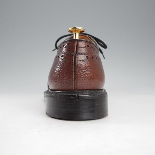 極美品★チャーチ 80F/UK8【現行定価￥198,000-★グラフトン/GRAFTON】173ラスト/フルブローグ/グレインレザー/茶/メンズ/Church's★i704