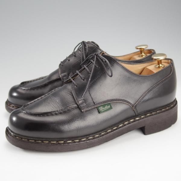 極上★パラブーツ SIZE 5.5【定価￥71,500-★シャンボード/CHAMBORD】TEXソール/リスレザー/NOIR/黒/Uチップ/メンズ/Paraboot★i707