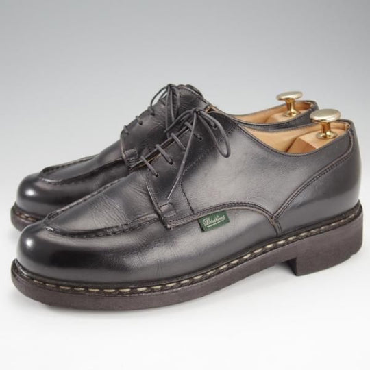 極上★パラブーツ SIZE 5.5【定価￥71,500-★シャンボード/CHAMBORD】TEXソール/リスレザー/NOIR/黒/Uチップ/メンズ/Paraboot★i707