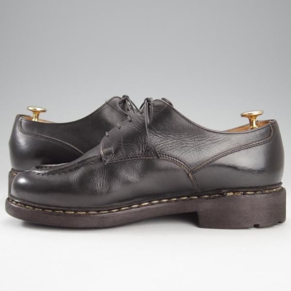 極上★パラブーツ SIZE 5.5【定価￥71,500-★シャンボード/CHAMBORD】TEXソール/リスレザー/NOIR/黒/Uチップ/メンズ/Paraboot★i707