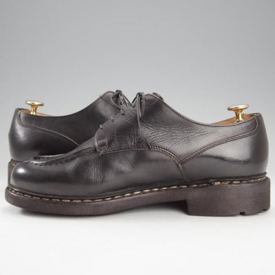 極上★パラブーツ SIZE 5.5【定価￥71,500-★シャンボード/CHAMBORD】TEXソール/リスレザー/NOIR/黒/Uチップ/メンズ/Paraboot★i707