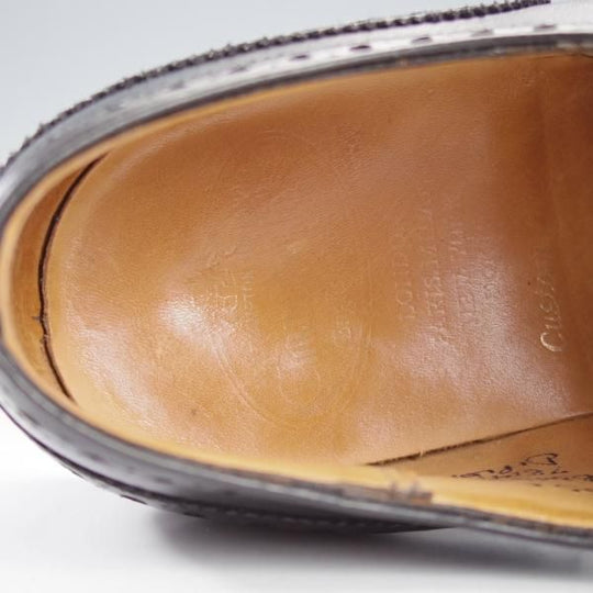 極上★チャーチ 65F/UK6.5【定価￥155,100-★ディプロマット/DIPLOMAT】173ラスト/セミブローグ/カーフ/黒/メンズ/Church's★i708