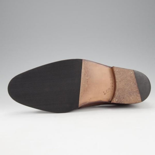 極上★ジョンロブ パリ UK7程度【時価130万円程度★ビスポーク品/ギリーシューズ】プレーントゥ/カーフ/茶/メンズ/JOHN LOBB PARIS★i713