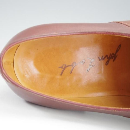 極上★ジョンロブ パリ UK7程度【時価130万円程度★ビスポーク品/ギリーシューズ】プレーントゥ/カーフ/茶/メンズ/JOHN LOBB PARIS★i713