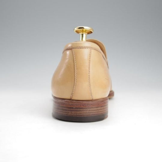 極上★(伊)STEFANO BI/ステファノビ SIZE 6【貴重★ISETAN別注/ローファー】スリッポン/カーフ/薄茶/伊勢丹★i715