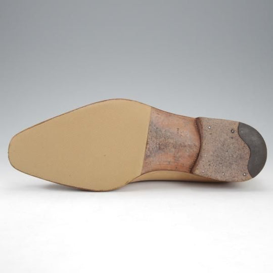 極上★(伊)STEFANO BI/ステファノビ SIZE 6【貴重★ISETAN別注/ローファー】スリッポン/カーフ/薄茶/伊勢丹★i715