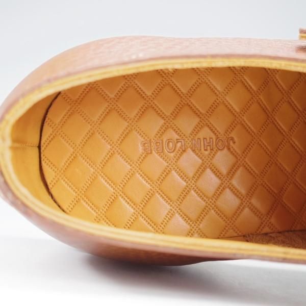 未使用★ジョンロブ 7E【モデル定価￥216,700-★WILLIAM/ウィリアム/TENSILE】9795ラスト/ダブルモンク/シボ革/薄茶/JOHN LOBB★i716