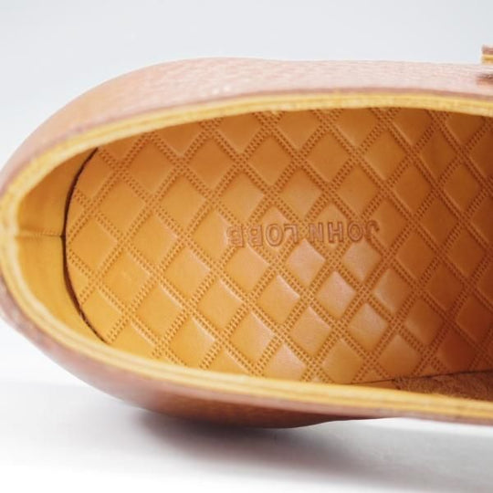 未使用★ジョンロブ 7E【モデル定価￥216,700-★WILLIAM/ウィリアム/TENSILE】9795ラスト/ダブルモンク/シボ革/薄茶/JOHN LOBB★i716