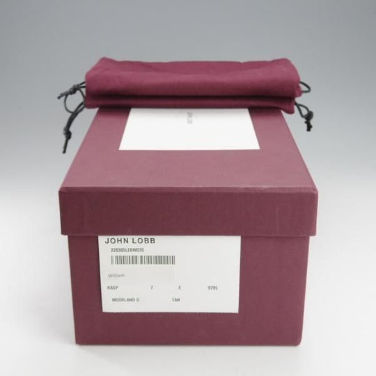 未使用★ジョンロブ 7E【モデル定価￥216,700-★WILLIAM/ウィリアム/TENSILE】9795ラスト/ダブルモンク/シボ革/薄茶/JOHN LOBB★i716