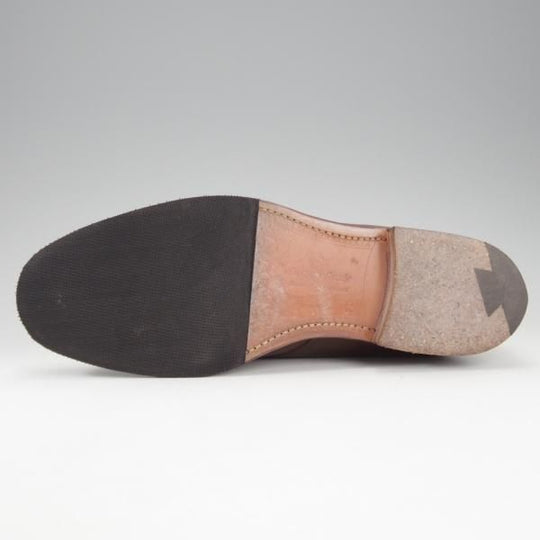 極上★チャーチ 70F/UK7【貴重★100ラスト/EXMOUTH】モンクストラップ/ネバダカーフ/濃茶/メンズ/Church's★i717