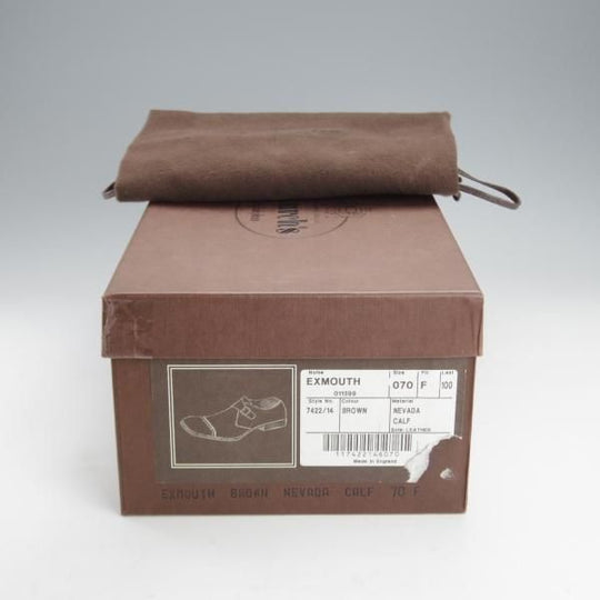 極上★チャーチ 70F/UK7【貴重★100ラスト/EXMOUTH】モンクストラップ/ネバダカーフ/濃茶/メンズ/Church's★i717