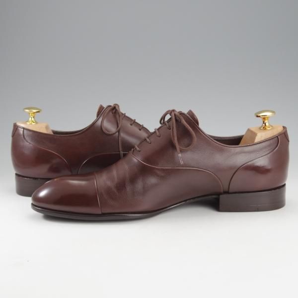 極上★(仏)ルイ・ヴィトン SIZE 6.5【★ストレートチップ/濃茶】カーフ/メンズ/LOUIS VUITTON★i718