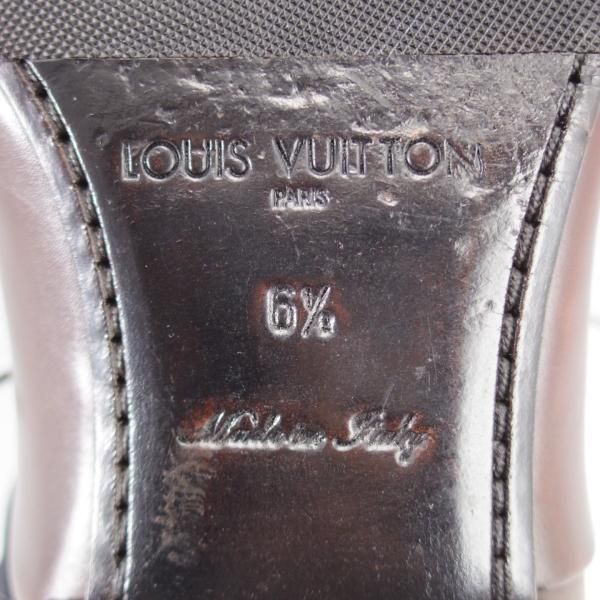 極上★(仏)ルイ・ヴィトン SIZE 6.5【★ストレートチップ/濃茶】カーフ/メンズ/LOUIS VUITTON★i718